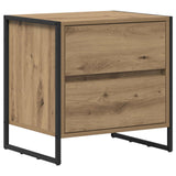 Comodino Rovere Artigianale 50 x 39.5 x 50 cm Legno truciolato