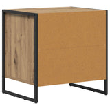 Comodino Rovere Artigianale 50 x 39.5 x 50 cm Legno truciolato