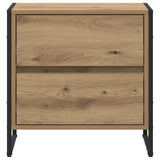 Comodino Rovere Artigianale 50 x 39.5 x 50 cm Legno truciolato