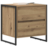 Comodino Rovere Artigianale 50 x 39.5 x 50 cm Legno truciolato