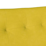 Panca Chesterfield Giallo 112 x 65,5 x 75 cm Velluto