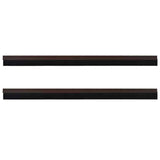 Spazzole per porte autoadesive 2 pcs Marrone 100 cm