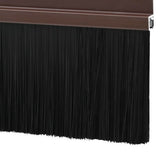 Spazzole per porte autoadesive 2 pcs Marrone 100 cm