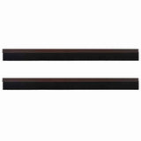 Spazzole per porte autoadesive 2 pcs Marrone 100 cm