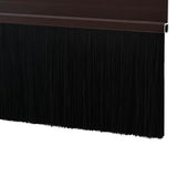 Spazzole per porte autoadesive 2 pcs Marrone 100 cm