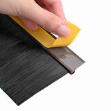 Spazzole per porte autoadesive 2 pcs Marrone 100 cm