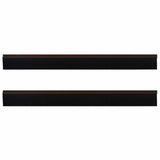 Spazzole per porte autoadesive 2 pcs Marrone 100 cm