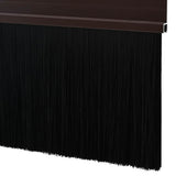 Spazzole per porte autoadesive 2 pcs Marrone 100 cm