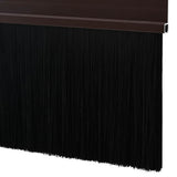 Spazzole per porte autoadesive 2 pcs Marrone 100 cm