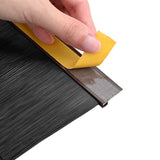Spazzole per porte autoadesive 2 pcs Marrone 100 cm