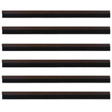 Spazzole per porte autoadesive 6 pcs Marrone 100 cm