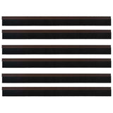 Spazzole per porte autoadesive 6 pcs Marrone 100 cm