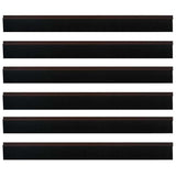 Spazzole per porte autoadesive 6 pcs Marrone 100 cm