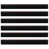 Spazzole per porte autoadesive 6 pcs Marrone 100 cm