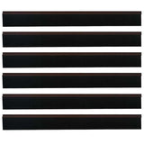 Spazzole per porte autoadesive 6 pcs Marrone 100 cm