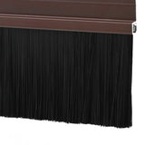 Spazzole per porte autoadesive 12 pcs Marrone 100 cm