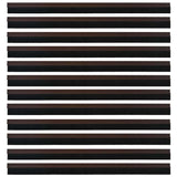 Spazzole per porte autoadesive 12 pcs Marrone 100 cm