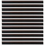 Spazzole per porte autoadesive 12 pcs Marrone 100 cm