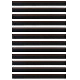 Spazzole per porte autoadesive 12 pcs Marrone 100 cm