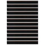 Spazzole per porte autoadesive 12 pcs Marrone 100 cm