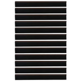 Spazzole per porte autoadesive 12 pcs Marrone 100 cm