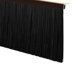 Spazzole per porte autoadesive 2 pcs Marrone 100 cm