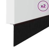 Spazzole per porte autoadesive 2 pcs Marrone 100 cm