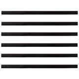 Spazzole per porte autoadesive 6 pcs Marrone 100 cm