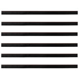 Spazzole per porte autoadesive 6 pcs Marrone 100 cm