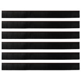 Spazzole per porte autoadesive 6 pcs Marrone 100 cm