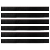 Spazzole per porte autoadesive 6 pcs Marrone 100 cm