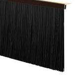 Spazzole per porte autoadesive 12 pcs Marrone 100 cm