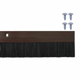 Spazzole per porte a vite 2 pcs Marrone 100 cm