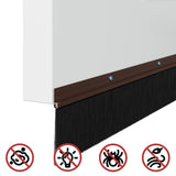 Spazzole per porte a vite 2 pcs Marrone 100 cm