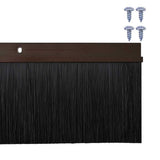 Spazzole per porte a vite 2 pcs Marrone 100 cm