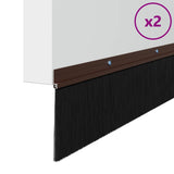 Spazzole per porte a vite 2 pcs Marrone 100 cm