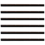 Spazzole per porte a vite 6 pcs Marrone 100 cm