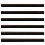 Spazzole per porte a vite 6 pcs Marrone 100 cm