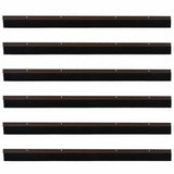 Spazzole per porte a vite 6 pcs Marrone 100 cm