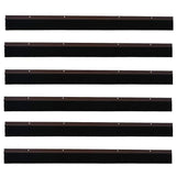Spazzole per porte a vite 6 pcs Marrone 100 cm