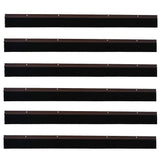 Spazzole per porte a vite 6 pcs Marrone 100 cm