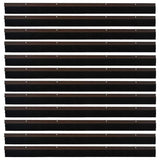 Spazzole per porte a vite 12 pcs Marrone 100 cm