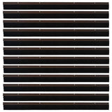 Spazzole per porte a vite 12 pcs Marrone 100 cm