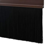 Spazzole per porte a vite 12 pcs Marrone 100 cm