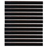 Spazzole per porte a vite 12 pcs Marrone 100 cm