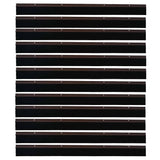 Spazzole per porte a vite 12 pcs Marrone 100 cm