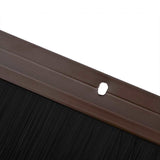 Spazzole per porte a vite 12 pcs Marrone 100 cm