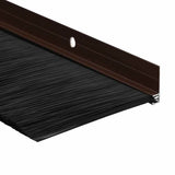 Spazzole per porte a vite 6 pcs Marrone 100 cm