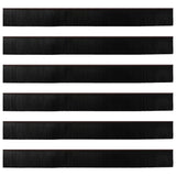 Spazzole per porte a vite 6 pcs Marrone 100 cm