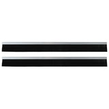 Spazzole per porte autoadesive 2 pcs Argento 100 cm